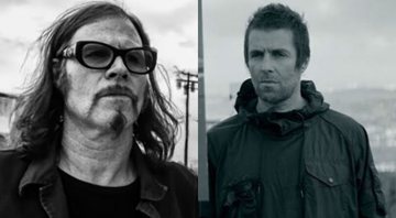 Montagem de Mark Lanegan e  Liam Gallagher (Foto: Reprodução/YouTube)