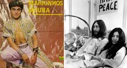 Capa de disco de Markinhos Moura (Foto: Divulgação / Copacabana) e John Lennon e Yoko Ono (Foto: AP)