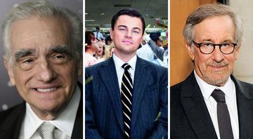 Martin Scorsese (Foto:Evan Agostini/AP), Leonardo DiCaprio em O Lobo de Wall Street (Foto: Reprodução) e Steven Spielberg (Foto: AP)