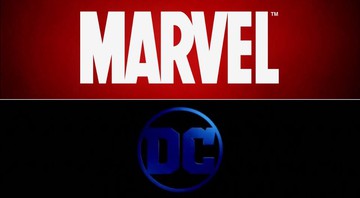 None - Logos da Marvel e da DC (Foto: Montagem)