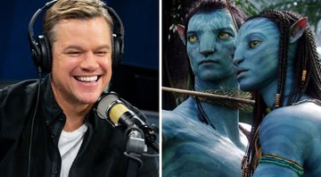 None - Matt Damon (Foto: Emma McIntyre / Getty Images for SiriusXM) e Cena de Avatar, 2009 (Foto: Reprodução/Fox)