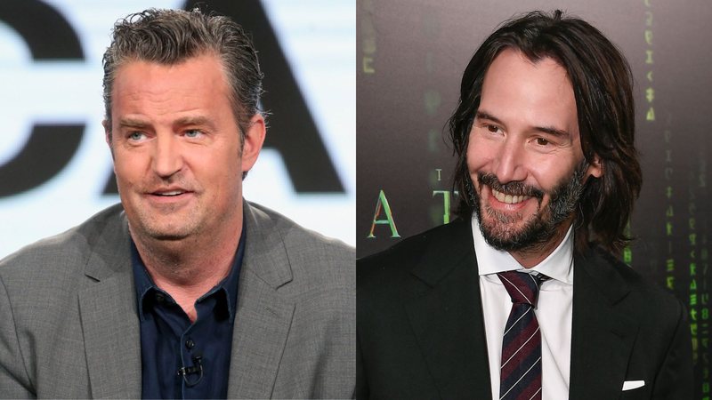 Matthew Perry (Foto: Frederick M. Brown/Getty Images) e Keanu Reeves (Foto: Steve Jennings/Getty Images)