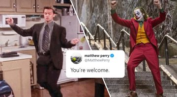 None - Matthew Perry compara a dança do Coringa com Chandler (foto: reprodução/ Instagram)