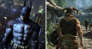 Batman: Arkham City (Foto: Reprodução/Rocksteady) e Skyrim (Foto: Reprodução/Bethesda Game Studios)