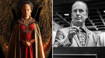 House of the Dragon (Foto: Divulgação / HBO) e Bob Odenkirk na 6ª temporada de Better Call Saul (Foto: Reprodução/AMC)