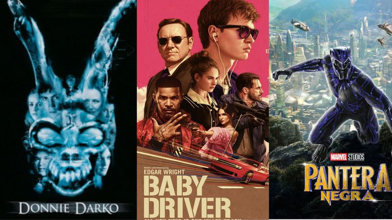 Donnie Darko, Baby Driver e Pantera Negra - Donnie Darko, Baby Driver, Pantera Negra e mais fazem parte da lista (Foto: Divulgação)