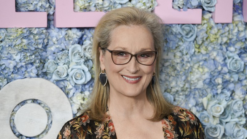 Meryl Streep em evento da segunda temporada de Big Little Lies (Foto:Evan Agostini/Invision/AP)