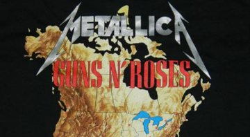 None - Pôster Metallica e Guns N' Roses (Fotos: Reprodução)