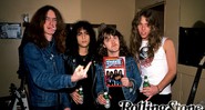 Cliff Burton (à esq.) ao lado do restante do Metallica (Foto: Divulgacão)
