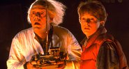 Michael J. Fox e Christopher Lloyd em De Volta para O Futuro (Foto: Reprodução)