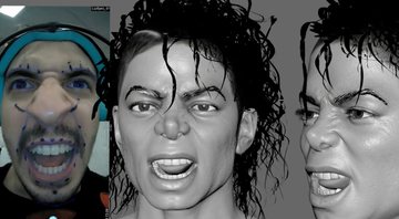 None - Captura de movimentos faciais para a versão 3D do clipe de "Bad", do Michael Jackson (Foto: Reprodução/Vimeo/Jim Su)