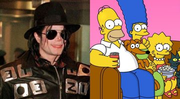 None - Michael Jackson (Foto: AP)  e Os Simpsons (Foto: Reprodução)