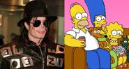 Michael Jackson (Foto: AP)  e Os Simpsons (Foto: Reprodução)