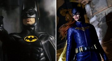 Michael Keaton como Batman (Foto: Reprodução / Warner Bros) e Leslie Grace como Batgirl (Foto: Divulgação / Warner)