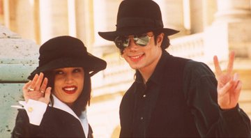 None - Michael Jackson e Lisa Marie Presley (Foto: AP Photo / Laurent Rebours)
