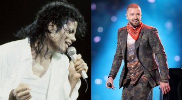 None - Michael Jackson (Foto Allen / Media Punch / IPX) e Justin Timberlake (Foto: Christopher Polk / Getty Images)