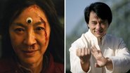 Michelle Yeoh em Tudo em Todo Lugar ao Mesmo Tempo (Foto: Reprodução/A24) e Jackie Chan (Foto: Juergen Schwarz / Correspondente)
