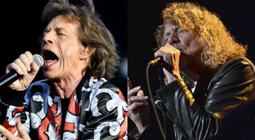 None - Mick Jagger, dos Rolling Stones (Foto: Vit Simanek / AP Images) e Robert Plant (Foto: Anthony Behar / SIPA via AP)