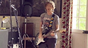 Mick Jagger em isolamento (Foto: Instagram / Reprodução)