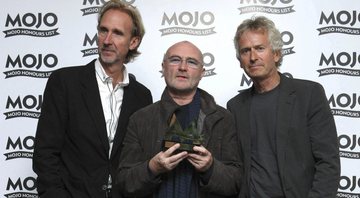 None - Mike Rutherford, Phil Collins e Tony Banks, do Genesis (Foto: Press Association via AP Images)