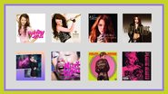 Capas dos álbuns de Miley disponíveis no Amazon Music - Crédito: Reprodução / Amazon
