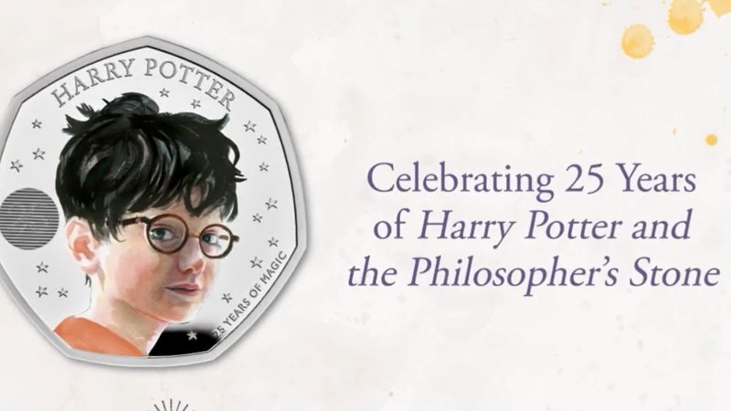 Harry Potter estampará moeda britânica em celebração aos 25 anos da saga (Foto: reprodução / Twitter)