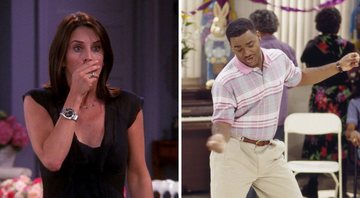 None - Monica, em Friends, e Carlton, de Um Maluco no Pedaço (Fotos: Divulgação / NBC)