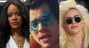 Rihanna (foto: François Mori/ AP) | Harry Styles no clipe de Watermelon Sugar (foto: reprodução/ YouTube) | Lady Gaga (Foto: Dennis Van Tine/AP)