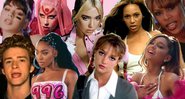 Charli XCX, Lady Gaga, Dua Lipa, Beyoncé, TLC, Justin Timberlake, Normani, Britney Spears e Ariana Grande  (Fotos: Montagem/ Reprodução)