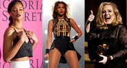 Rihanna, Beyoncé e Adele (Foto: Charles Sykes/Invision - Frank Micelotta/Invision for Parkwood Entertainment - Matt Sayles)
