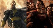 Adão Negro (Reprodução/Instagram) e Superman (Reprodução/Warner)