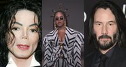 Montagem de Michael Jackson (Brittain Landmark Media Punch / IPX), Beyoncé (Divulgação) e Kenu Reeves (Evan Agostini Invision / AP)