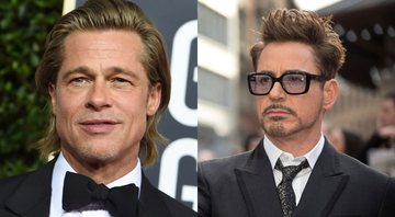None - Montagem com Brad Pitt (Foto: Jordan Strauss / Invision / AP) e Robert Downey Jr. (Joel Ryan / AP)