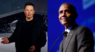None - Montagem com Elon Musk Elon Musk (AP / Ringo HW Chiu) e Barack Obama (Foto:Jason DeCrow / AP)