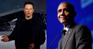 Montagem com Elon Musk Elon Musk (AP / Ringo HW Chiu) e Barack Obama (Foto:Jason DeCrow / AP)