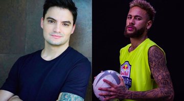 None - Montagem com Felipe Neto (Foto: Instagram / Reprodução) e Neymar Jr (Foto: Instagram / Reprodução / Gilmar Araujo)