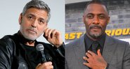 Montagem com George Clooney (Foto: JP Yim / Getty Images) e Idris Elba (Foto: Emma McIntyre / Getty Images)