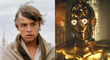 Montagem com Luke Skywalker e C-3PO (Foto: Reprodução)
