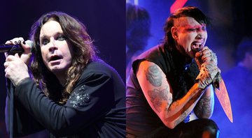 Montagem com Ozzy Osbourne (Foto: Steve C. Mitchell/AP) e Marilyn Manson (Chris Pizzello/AP)