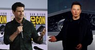 Montagem com Tom Cruise (Foto: Chris Pizzello / Invision / AP File) e Elon Musk (AP / Ringo HW Chiu)