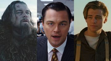 None - Leonardo DiCaprio em O Regresso, O Lobo de Wall Street e Titanic (Foto: Reprodução)
