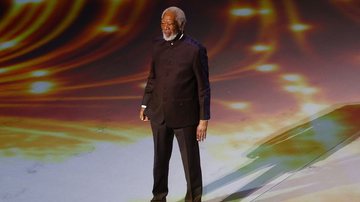 Morgan Freeman na abertura da Copa do Mundo (Foto: Elsa/Getty Images)