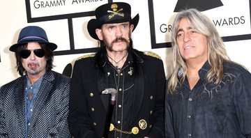 None - Phil Campbell, Lemmy Kilmister e Mikkey Dee, do Motörhead (Foto: Getty Images / Jason Merritt/TERM / Equipe)