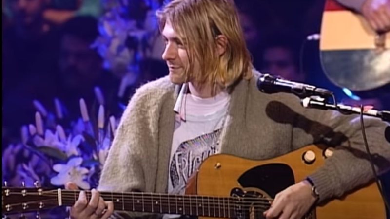 Kurt Cobain no MTV Unplugged (Foto: Reprodução)