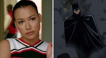 None - Naya Rivera em Glee (Foto: Reprodução/Fox) e cena de Batman: O Longo Dia das Bruxas – Parte 1 (Foto: Reprodução/Warner Bros. Home Entertainment)