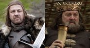 Ned Stark e Robert Baratheon (foto: reprodução HBO)