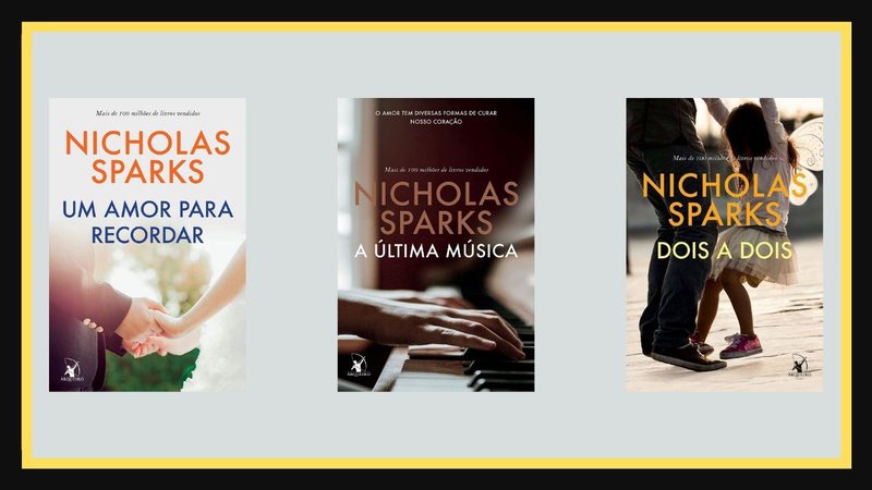 Se encante com as histórias mais emocionantes e inspiradoras escritas por Nicholas Sparks - Reprodução / Amazon