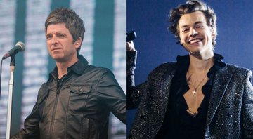 None - Noel Gallagher (Foto: Mauricio Santana/Getty Images) e Harry Styles  (Foto: Helene Marie Pambrun / Getty Images)