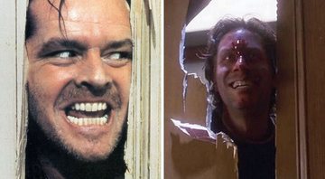 None - Jack Nicholson em O Iluminado (Foto: Reprodução) e Steven Weber como Jack Torrance (Foto: Reprodução/ABC)