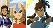 Personagens de Avatar: A Lenda de Aang (Foto: Reprodução/Nickelodeon) e Korra (Foto: Reprodução/Nickelodeon)